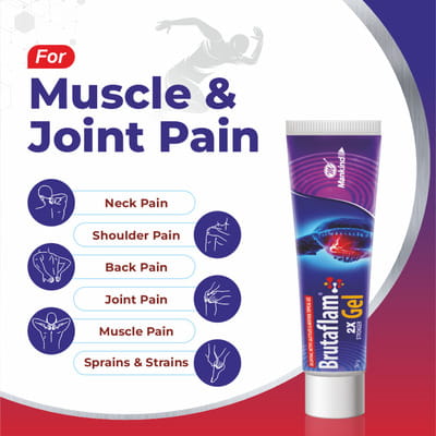 Brutaflam Tube Of 30gm 2x Stronger Gel