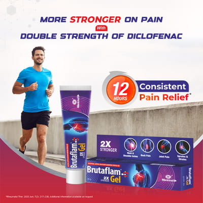Brutaflam Tube Of 30gm 2x Stronger Gel