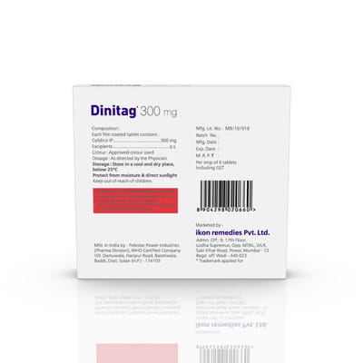 Dinitag 300mg Strip Of 10 Tablets