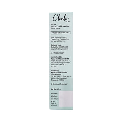 Cleale Bottle Of 60ml Face Wash