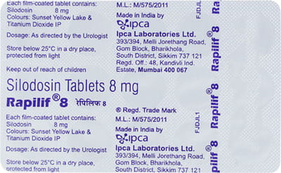 रैपिलिफ 8एमजी 15 टैबलेट्स की स्ट्रिप