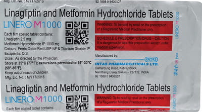 Linero M 1000mg Strip Of 10 Tablets