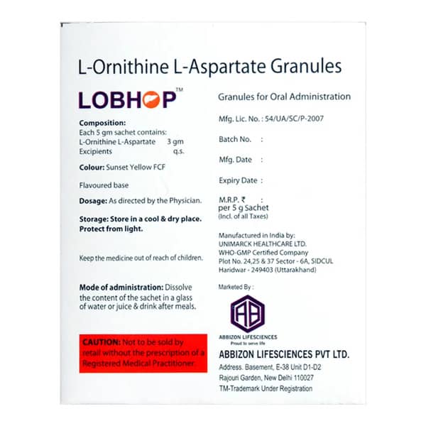 Lobhop Orange Flavour Sugar Free Sachet Of 5Gm Granules