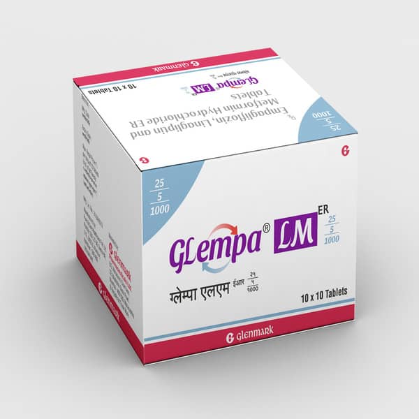 Glempa Lm Er 25/5/1000Mg Strip Of 10 Tablets