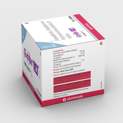 Glempa Lm Er 25/5/1000mg Strip Of 10 Tablets