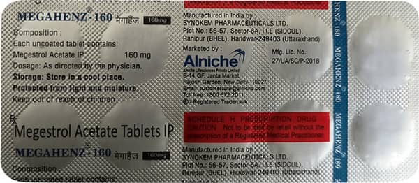 Megahenz 160mg Strip Of 10 Tablets