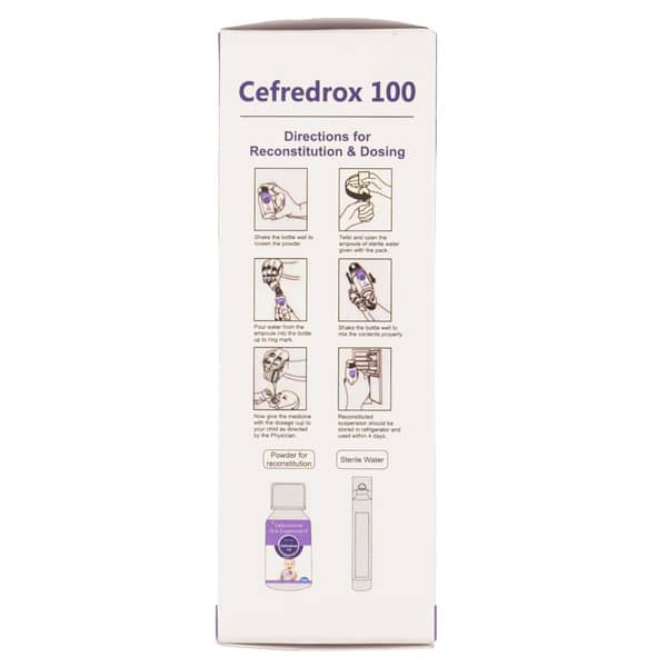 Cefredrox 100Mg Mango And Peppermint Flavour Bottle Of 30Ml Dry Suspension