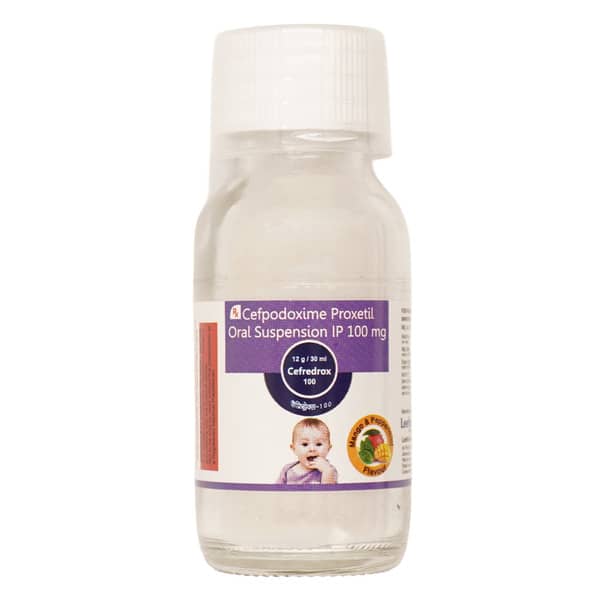 Cefredrox 100Mg Mango And Peppermint Flavour Bottle Of 30Ml Dry Suspension
