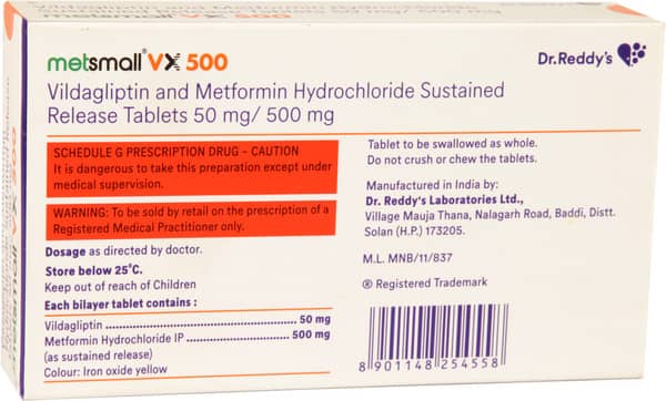 Metsmall Vx 500mg Strip Of 10 Tablets