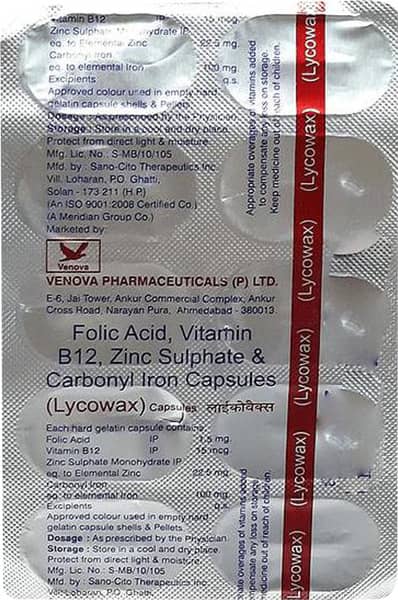 Lycowax Strip Of 10 Capsules