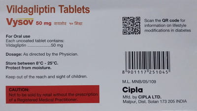 Vysov 50mg Strip Of 15 Tablets