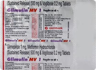 Glimulin Mv 0.2/500/1 Mg Tablet 15