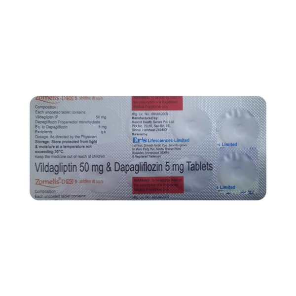 Zomelis D 50/5mg Strip Of 10 Tablets