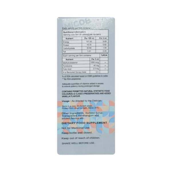 Micob Sugar Free Bottle Of 150ml Syrup