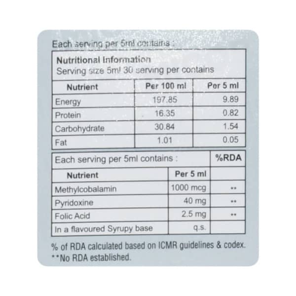 Micob Sugar Free Bottle Of 150ml Syrup