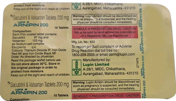 Arnipin 200Mg Strip Of 10 Tablets