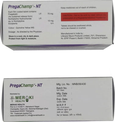 Pregachamp Nt Strip Of 10 Tablets