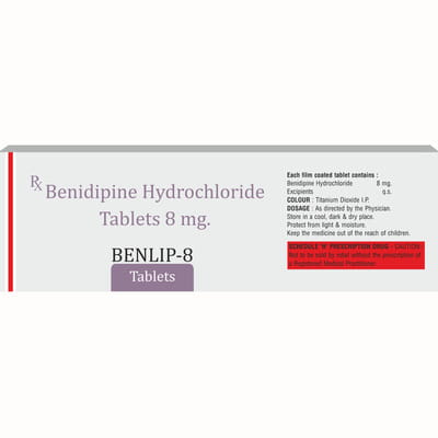 Benlip 8mg Strip Of 10 Tablets