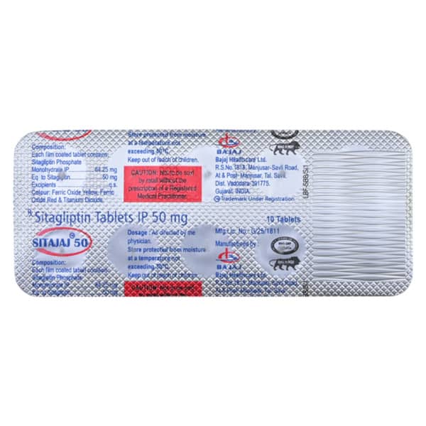 Sitajaj 50Mg Strip Of 10 Tablets