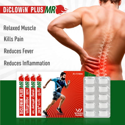 Diclowin Plus Mr Strip Of 10 Tablets