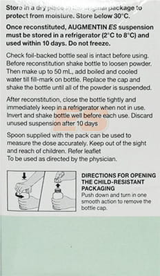 Augmentin Es Bottle Of 50ml Suspension