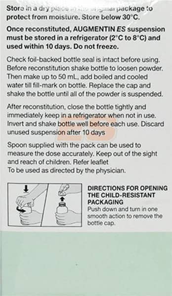 Augmentin Es Bottle Of 50ml Suspension