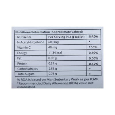 Cfizz Nac Strawberry Flavour Bottle Of 10 Effervescent Tablets