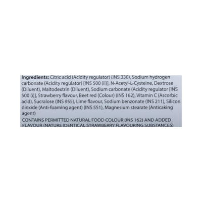 Cfizz Nac Strawberry Flavour Bottle Of 10 Effervescent Tablets