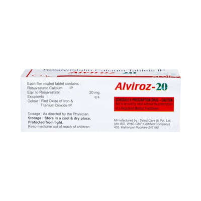 Alviroz 20mg Strip Of 10 Tablets