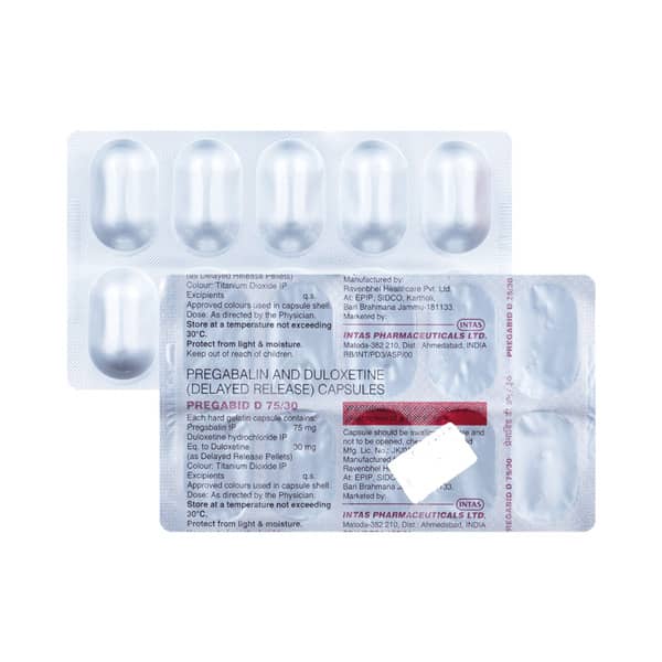 Pregabid D 75/30 Strip Of 10 Capsules