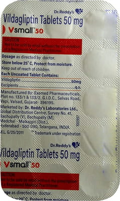 Vsmall 50mg Strip Of 15 Tablets