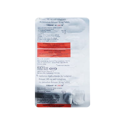 Vildanat M 500mg Sr Strip Of 10 Tablets