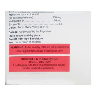 Vildanat M 500mg Sr Strip Of 10 Tablets