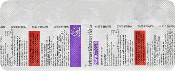 Panphar D 20/10Mg Strip Of 10 Tablets