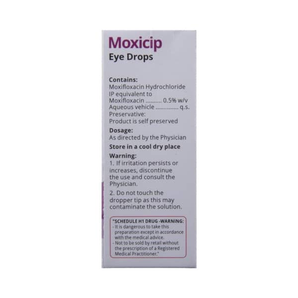 Moxicip Bottle Of 3ml Eye Drops