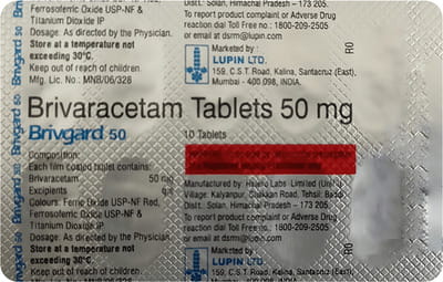 Brivgard 50mg Strip Of 10 Tablets