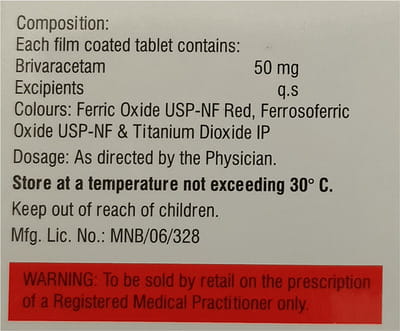 Brivgard 50mg Strip Of 10 Tablets