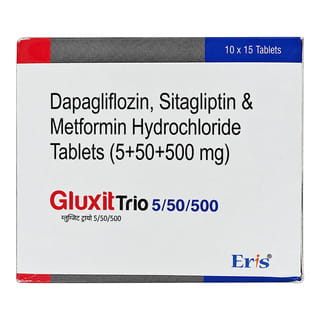 Gluxit Trio 5/50/500Mg Strip Of 15 Tablets