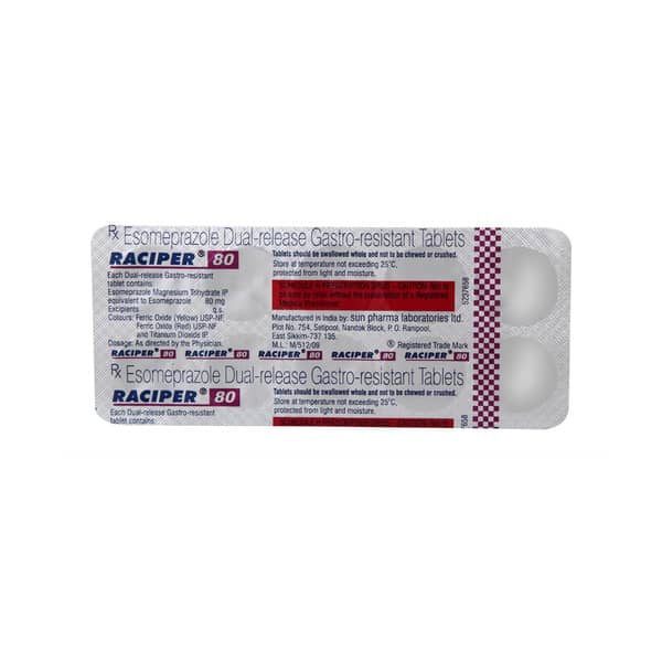 Raciper 80Mg Strip Of 10 Tablets