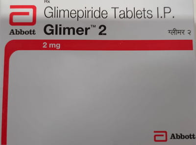 Glimer 2mg Strip Of 15 Tablets