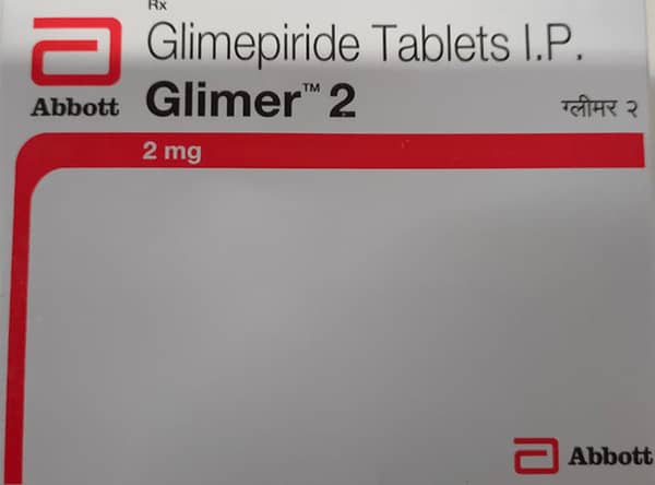 Glimer 2mg Strip Of 15 Tablets