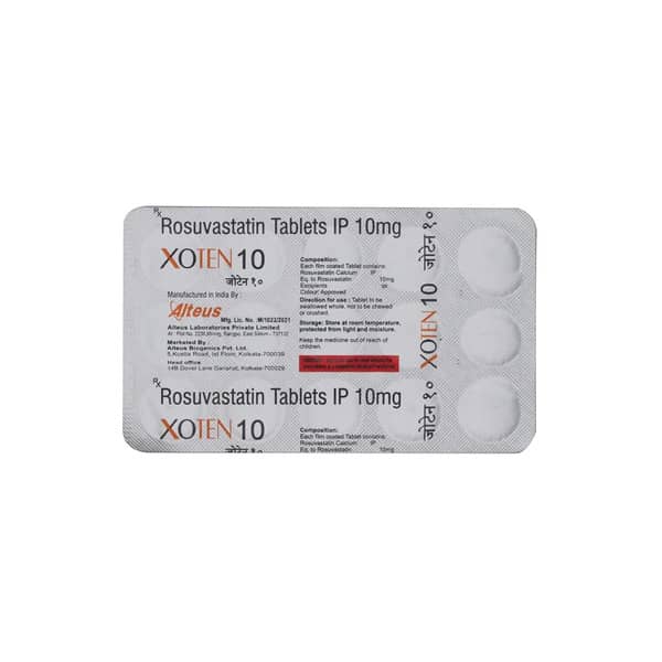 Xoten 10mg Strip Of 15 Tablets