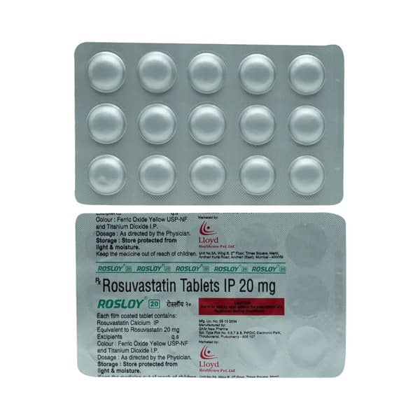 Rosloy 20Mg Strip Of 15 Tablets