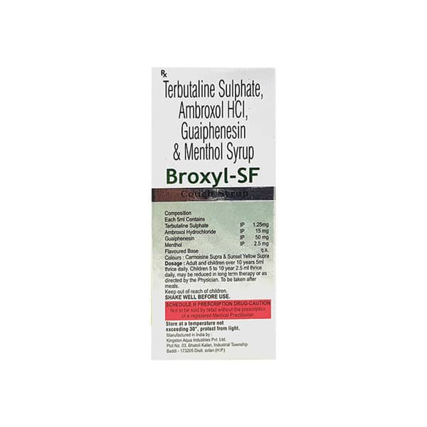 Broxyl Sf Bottle Of 100Ml Syrup