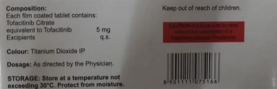 Tofanta New 5mg Strip Of 10 Tablets