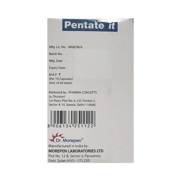 Pentate It Strip Of 10 Capsules