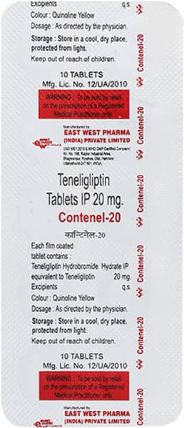 Contenel 20mg Strip Of 10 Tablets