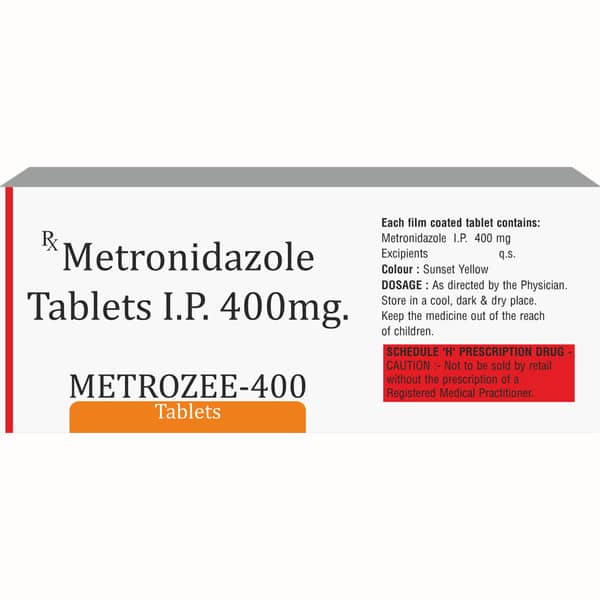 Metrozee 400mg Strip Of 10 Tablets
