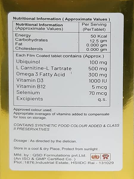 Qtfice Gold Strip Of 10 Tablets