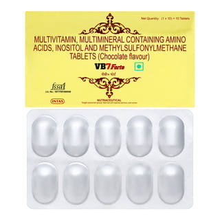 Vb7 Forte Chocolate Flavour Strip Of 10 Tablets